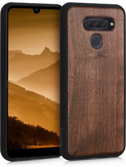 KW Σκληρή Ξύλινη Θήκη LG Q60 - Dark Brown (50518.18)