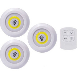 3 Pack Cob Led Wireless Automatic with Remote Control Light LL3
