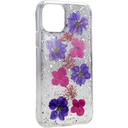 SwitchEasy case for Iphone 11 HANDMADE WITH REAL FLOWERS PURPLE GS-103-82-160-90