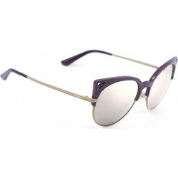 Vogue VO5137S 25395A Γυναικεία Γυαλιά Ηλίου Στρογγυλά Μεταλλικά Χρυσά με Γκρι Καθρέπτης Φακό
