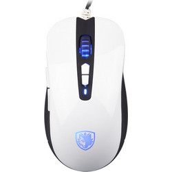 Sades Musket S15 Ενσύρματο Gaming Ποντίκι RGB 4000 DPI White