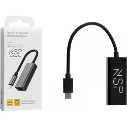 NSP N08 Ενσύρματος Ethernet USB-C Αντάπτορας Δικτύου 1Gbps