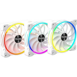 Alpenfohn Wing Boost 3 HS Case Fan 120mm ARGB με Σύνδεση 3-Pin 4-Pin PWM 3τμχ White