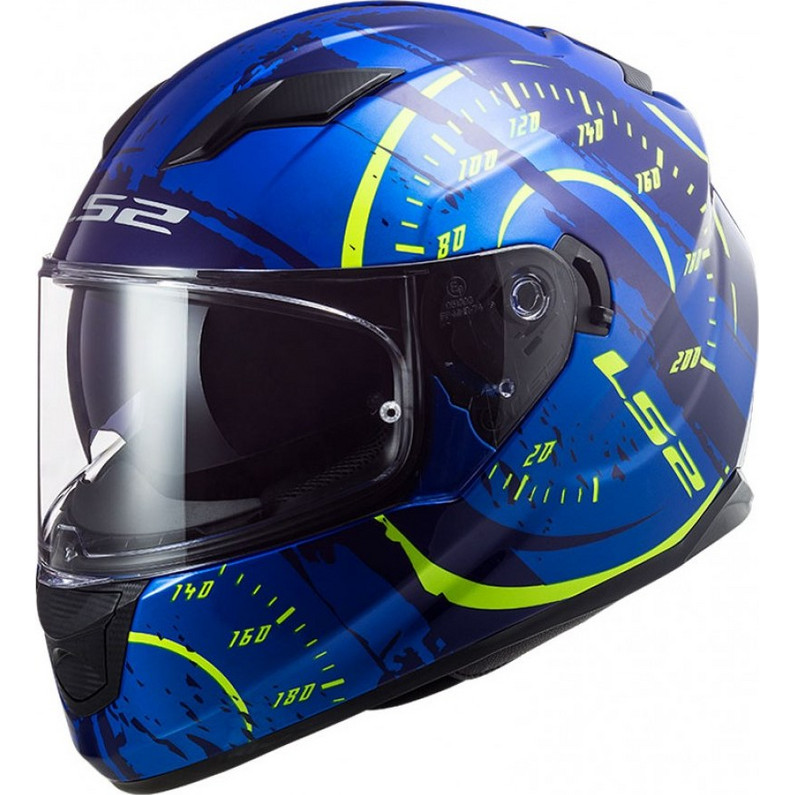LS2, Casque Moto Intégral RAPID II FLITZ Gloss White Blue Red, XS LS2, Casque Moto Intégral RAPID II FLITZ Gloss White Blue Red, XS