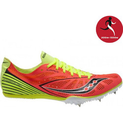 Saucony Endorphin MD4 Γυναικεία Αθλητικά Παπούτσια Spikes Στίβου Κόκκινα Lime 19009-1