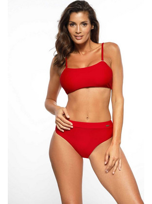 Marko Bkini Set Bikini Set Μπουστάκι Ψηλόμεσο Κόκκινο M-614