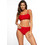 Marko Bkini Set Bikini Set Μπουστάκι Ψηλόμεσο Κόκκινο M-614