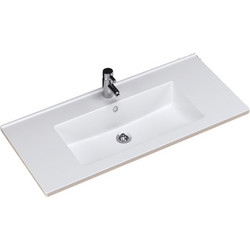 Tema Slim Ένθετος Νιπτήρας Μπάνιου Πορσελάνης 65x45x17.5cm Λευκός BEL065