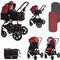 Lorelli Lora Καρότσι Μωρού 3 σε 1 Luxe Red Elephants Lorelli Lora Καρότσι Μωρού 3 σε 1 Luxe Red Elephants
