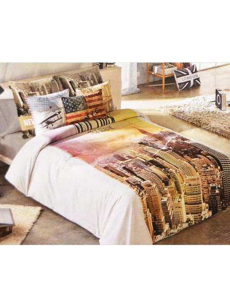 Παπλωματοθήκη Σετ 3τμχ. Clay Υπέρδιπλo 220x240cm 100% Βαμβάκι