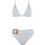 Gsecret Bikini Set Τριγωνάκι με Ενίσχυση Ψηλόμεσο Λευκό C9156-14042