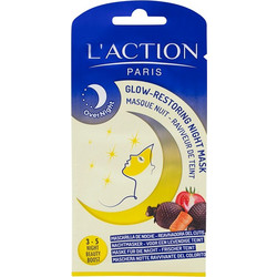 L'Action Glow Restoring Night Κρεμώδης Μάσκα Προσώπου για Λάμψη & Καταπράυνση 12gr