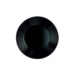Luminarc Πιάτο Ρηχό Γυάλινο Harena Μαύρο 25cm L7611