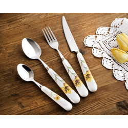 Σετ μαχαιροπήρουνα πορσελάνη 24 τμχ SPtableware Lily Yellow
