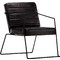 vidaXL Πολυθρόνα Δερμάτινη Μαύρη 284413