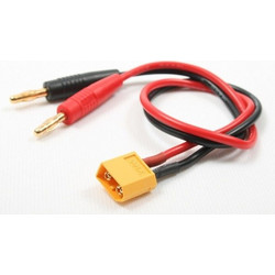 GPX Extreme: Adapter XT60 female - Banana 4mm male (15cm) for charger powering