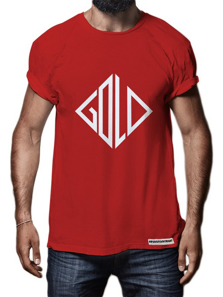 T-SHIRT GOLD RED - GOLD TOUCH - MEDIUM