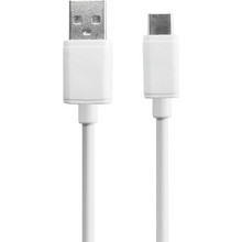 Detech 18288 Καλώδιο USB-C 1m Λευκό