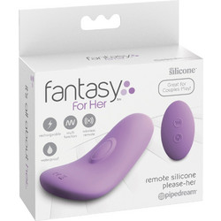 Pipedream Stimulator Remote Control Please-Her Κλειτοριδικός Δονητής για Ζευγάρια με Τηλεχειριστήριο 11cm Μωβ