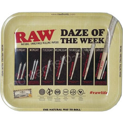 Raw Rolling Tray Daze Of The Week (27x33cm)