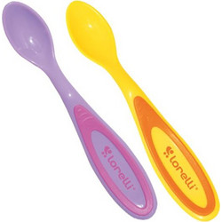 Lorelli Σετ Κουτάλια Φαγητού 2τμχ Violet Yellow