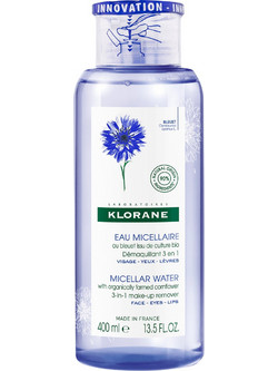 Klorane Eau Florale Demaquillante Micellar Water Ντεμακιγιάζ για Ευαίσθητη Επιδερμίδα 400ml