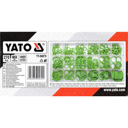 YATO YT-06879 Σετ O-RING 270 τεμ, Υψηλών και χαμηλών θερμοκρασιών