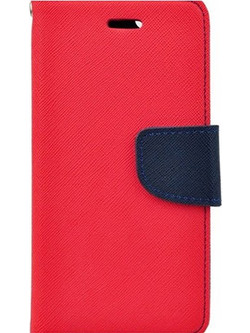Θήκη OEM Fancy Book για Xiaomi Redmi 9 Flip Cover Red Navy