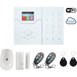 Focus ST-VGT GR SET GSM Ασύρματο Σύστημα Συναγερμού με 1 Ανιχνευτή Κίνησης, 1 Αισθητήρα Πόρτας, 1 Σειρήνα, 2 Τηλεχειριστήρια, 2 Tag, Κέντρο, Πληκτρολόγιο (Wi-Fi / GSM)