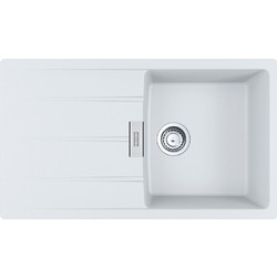 Franke Centro CNG 611-86 Ένθετος Νεροχύτης Γρανίτη Αντιστρεφόμενος Polar White 86x50cm