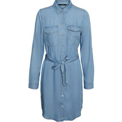 Vero Moda Mini Καθημερινό Φόρεμα Τζιν Γαλάζιο 10242218