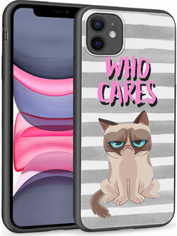 Θήκη iPhone 11 Black TPU - Who Cares