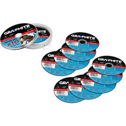 Graphite 55H576 - Δίσκοι κοπής μετάλλου σετ 10τμχ 125 mm