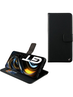 Volte-Tel Allure Magnet Book Stand Clip Θήκη Black (Realme GT 5G)