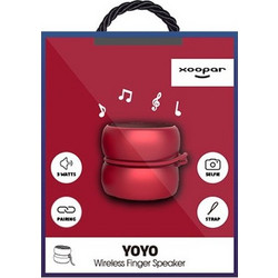 Xoopar Yoyo Ηχείο Bluetooth 3W Κόκκινο