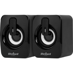 Rebel Comp CS-15 KOM1151 Ηχεία Υπολογιστή 2.0 3W Black