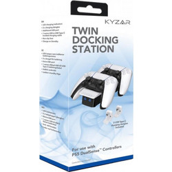 Kyzar Twin Docking Station Βάσεις Φόρτισης Χειριστηρίων για PS5