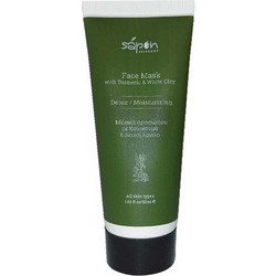 Sapon Turmeric & White Clay Κρεμώδης Μάσκα Προσώπου με Άργιλο 50ml