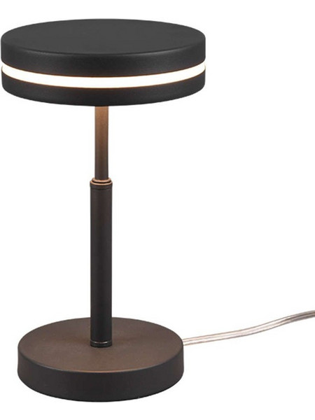 Trio Lighting 526510142 Πορτατίφ LED Μαύρο Καφέ Φ14xΥ25cm