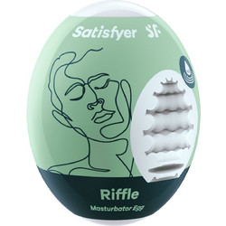 Satisfyer Riffle Pocket Egg & Sleeve Αυνανιστήρι 1τμχ
