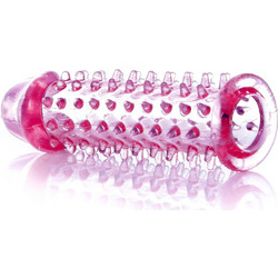 Stimulator Sleeve Κάλυμμα Επιμήκυνσης Πέους 11.8cm Ροζ