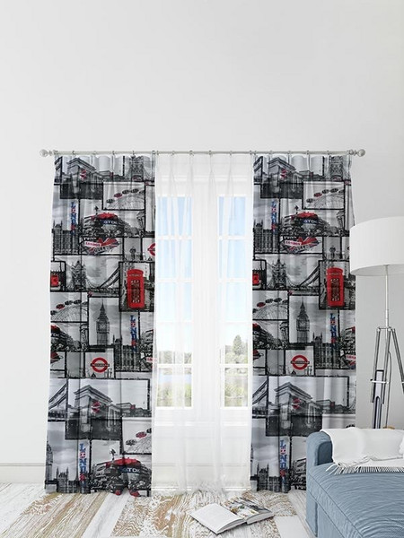 Sunshine Home Κουρτίνα Λονέτα με Τρέσα 150x280 London