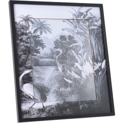 Ξύλινη Κορνίζα Παραλληλόγραμμη 26x34 cm με Μαύρο πλαίσιο, Photoframe - Aria Trade