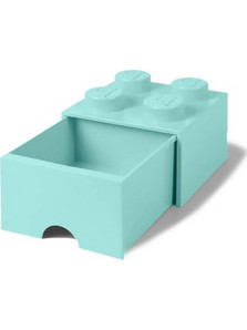 Lego Storage 4-Stud Brick Drawer Aqua Blue για 6+ Ετών