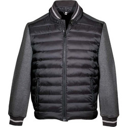 Jacket Δυο Υλικών Ελαφρύ Με Επένδυση Μπροστά - Fageo Γκρι