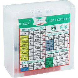 BOJACK 240pcs Diode Assortment Kit (14 values)