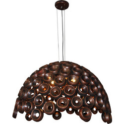 Home Lighting Darina Κρεμαστό Φωτιστικό Οροφής Μονόφωτο Κόκκινο 77-4109 Red