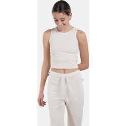 Nuff Γυναικείο Crop Top Αμάνικο NU62210181-56 Εκρού