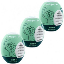Satisfyer Riffle Pocket Egg Αυνανιστήρι 3τμχ