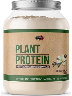 Pure Nutrition Plant Vanilla Φυτική Πρωτεΐνη Γράμμωσης Χωρίς Λακτόζη & Γλουτένη 454gr